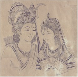Portrait of Sita & Rama