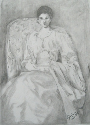 My Study of Great Master Works at 'The Art Institute of Chicago' - John Singer Sargent's Lady Agnew